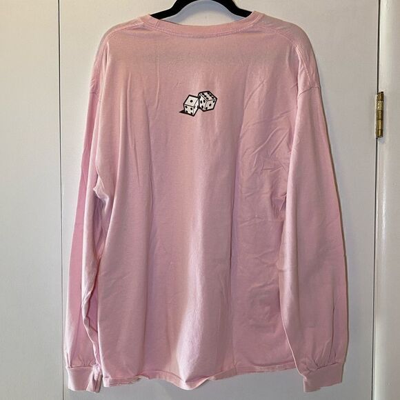 FELIXHEADS’ BENNY DRAMA CLUB Long Sleeve T-Shirt Pink Black Women’s Large - Picture 2 of 4